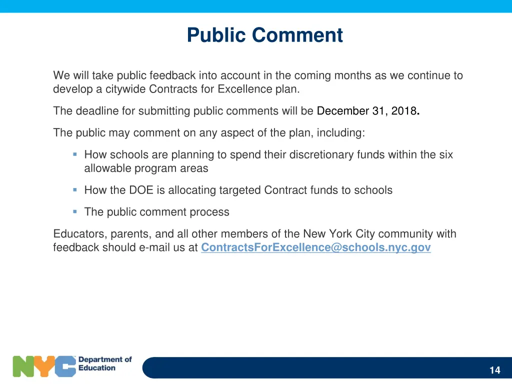 public comment