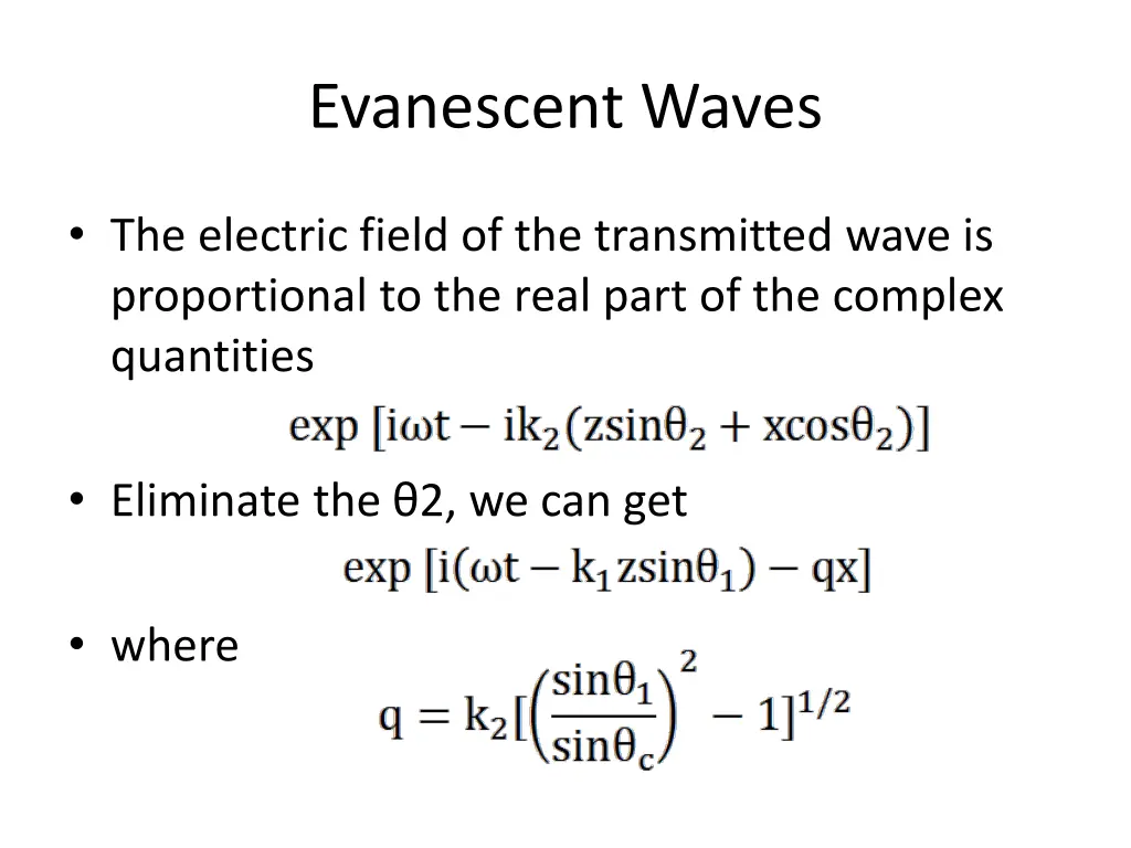 evanescent waves 1