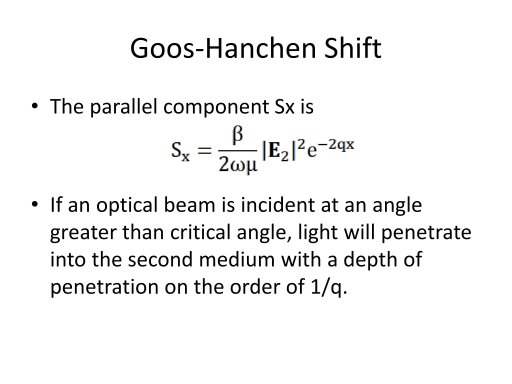 goos hanchen shift