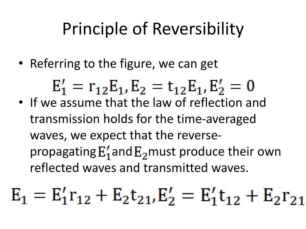 principle of reversibility 3