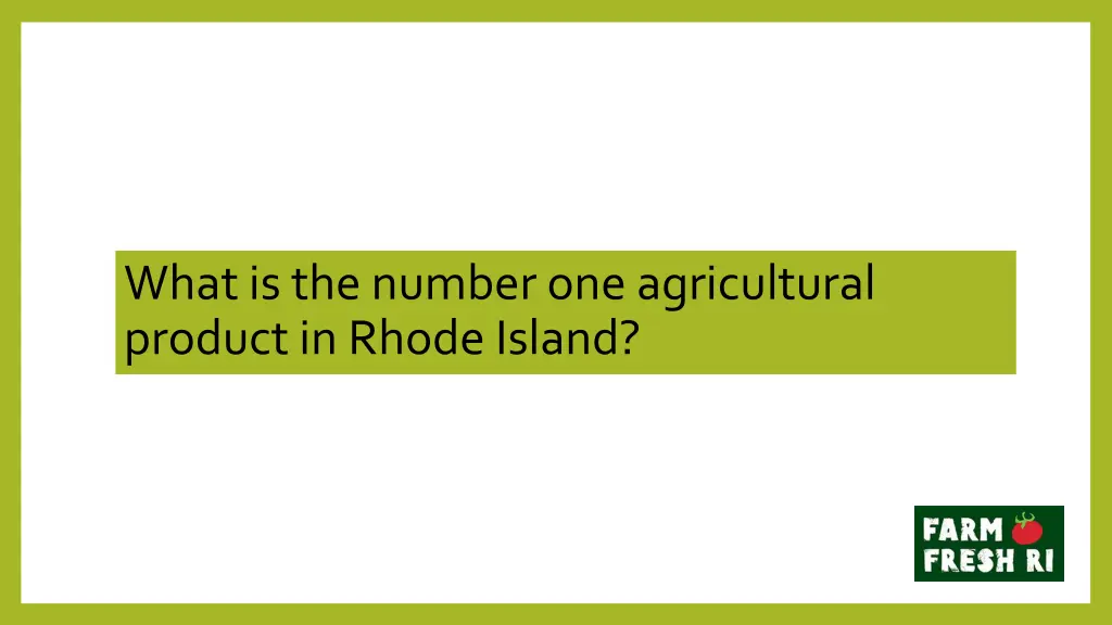 what is the number one agricultural product
