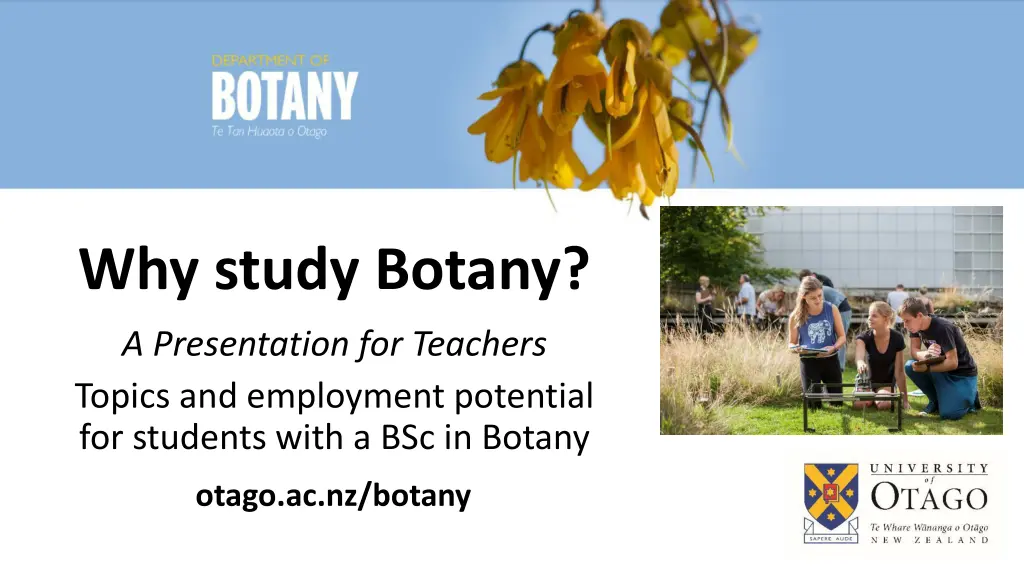 why study botany why study botany
