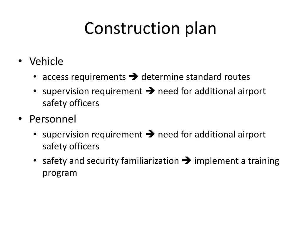 construction plan