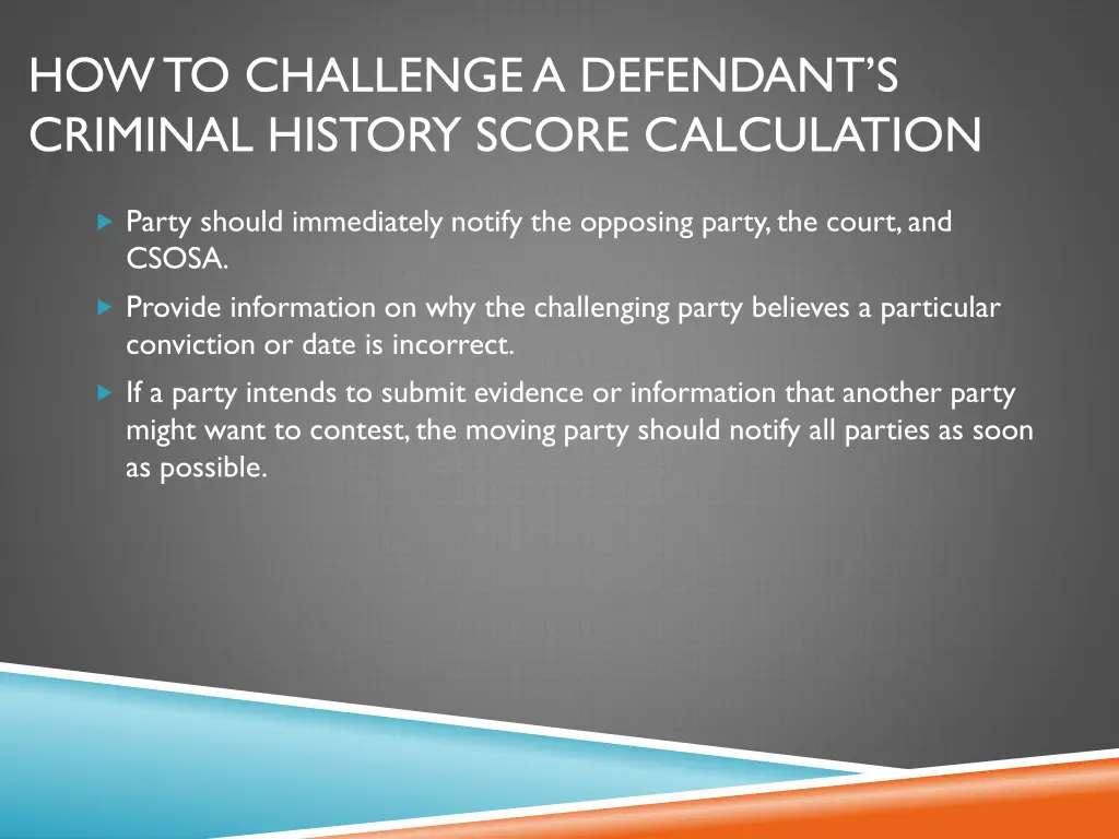 how to challenge a defendant s criminal history