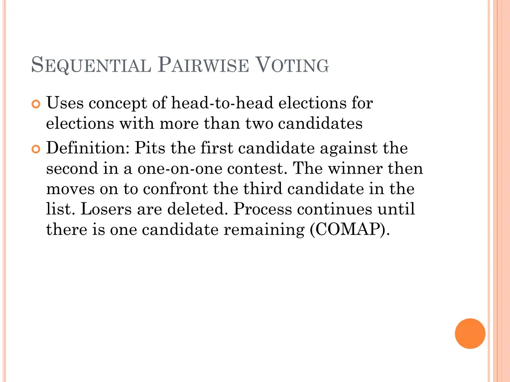 s equential p airwise v oting