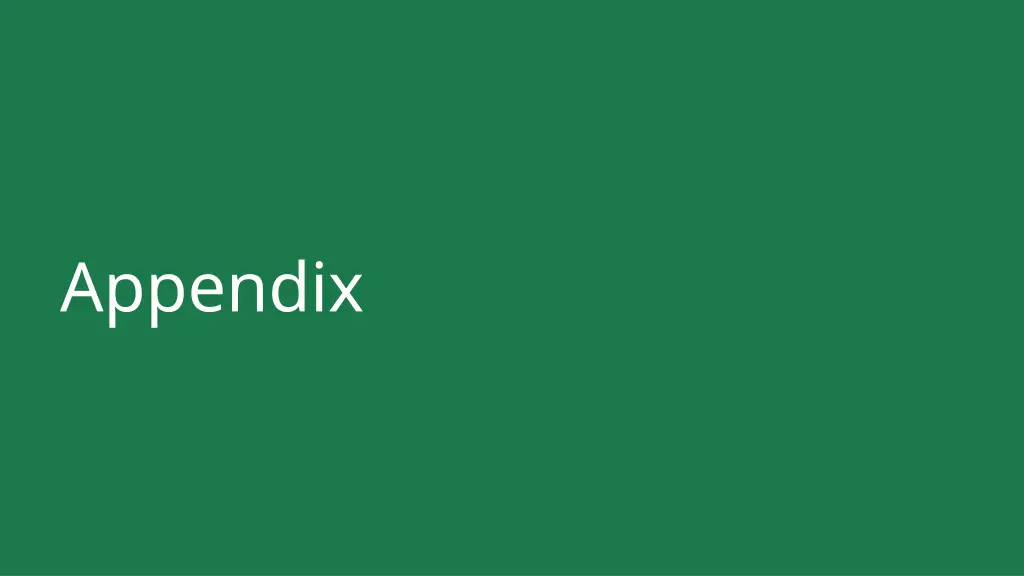 appendix
