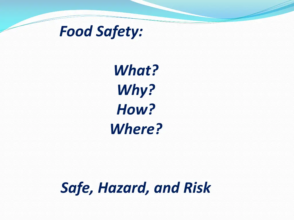 food safety