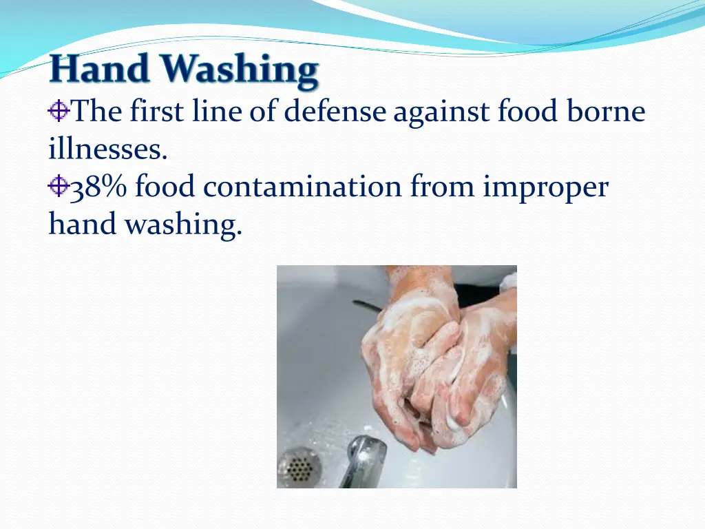 the first line of defense against food borne