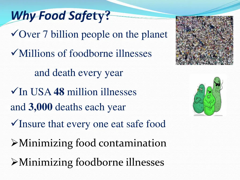 why food safe ty over 7 billion people