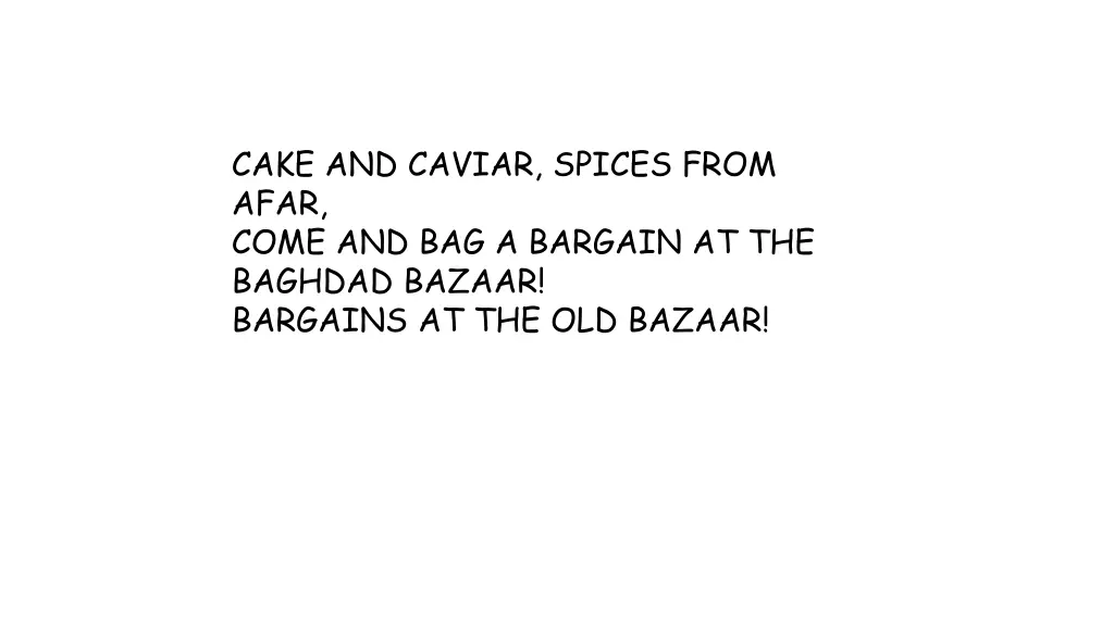 cake and caviar spices from afar come