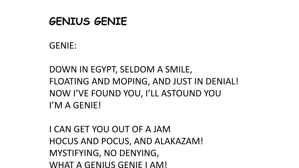 genius genie