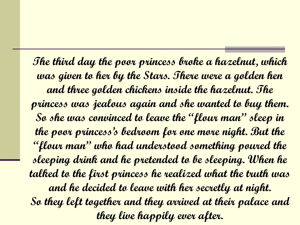 the third day the poor princess broke a hazelnut