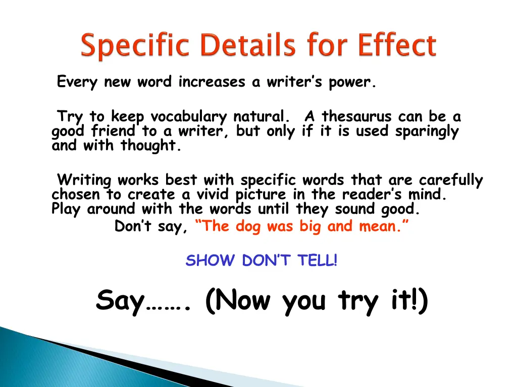 every new word increases a writer s power
