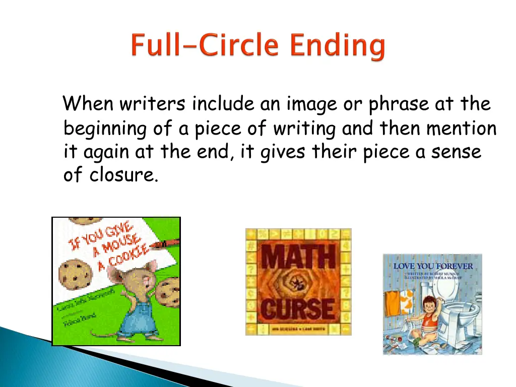 when writers include an image or phrase