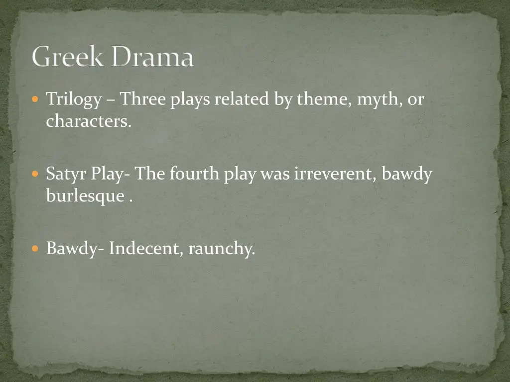 trilogy three plays related by theme myth