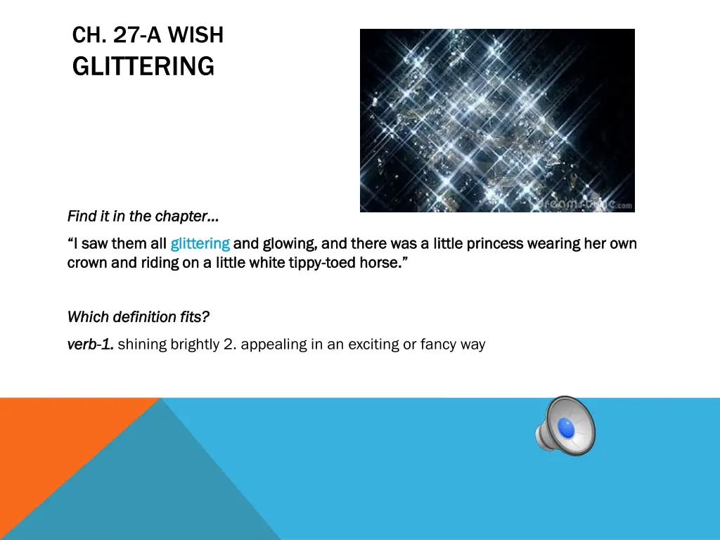 ch 27 a wish glittering