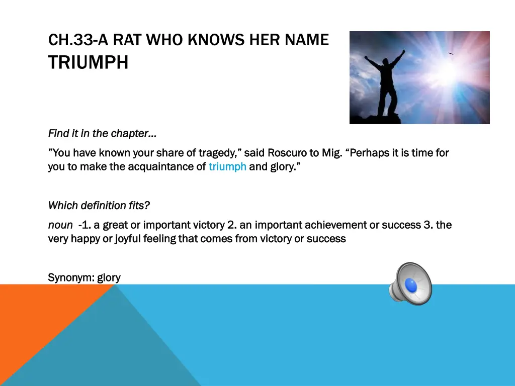 ch 33 a rat who knows her name triumph