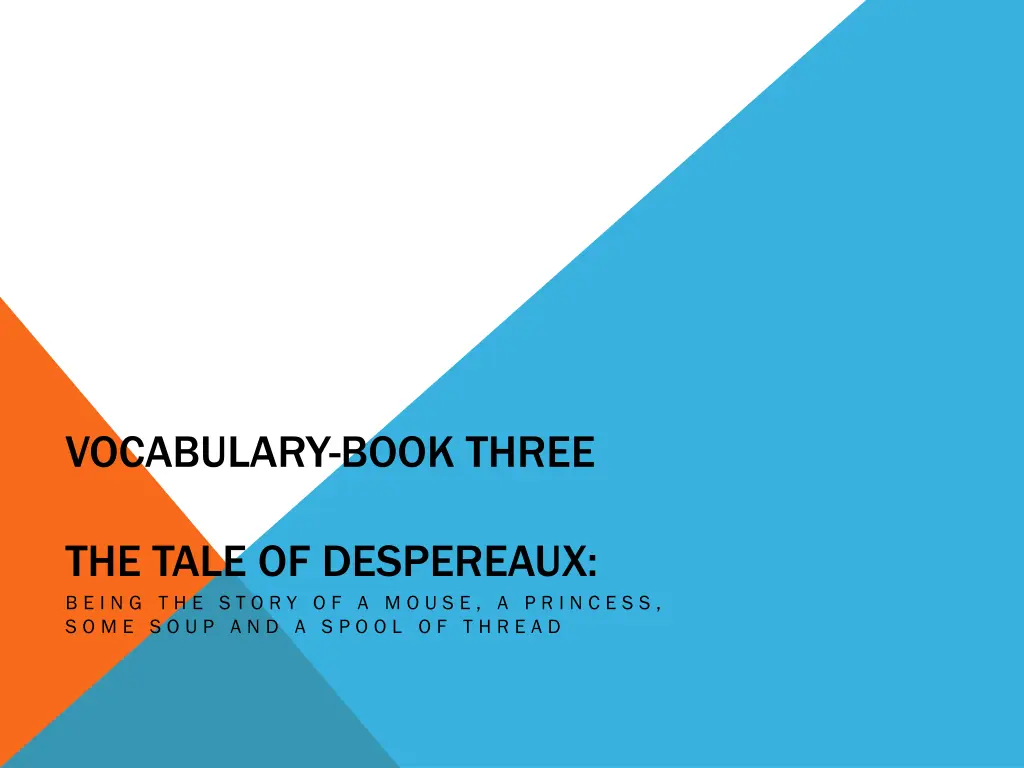vocabulary book three