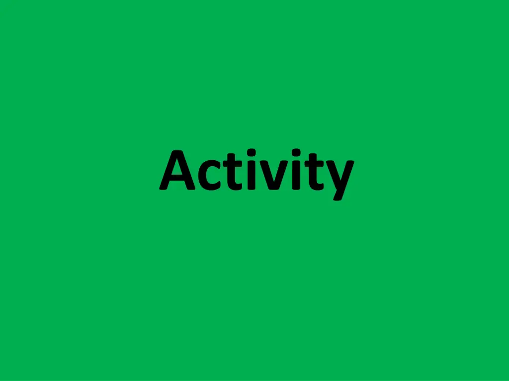 activity