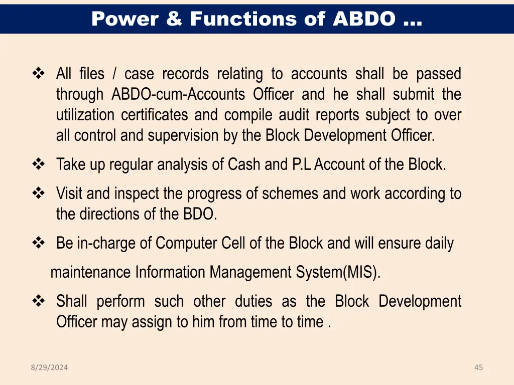 power functions of abdo 3