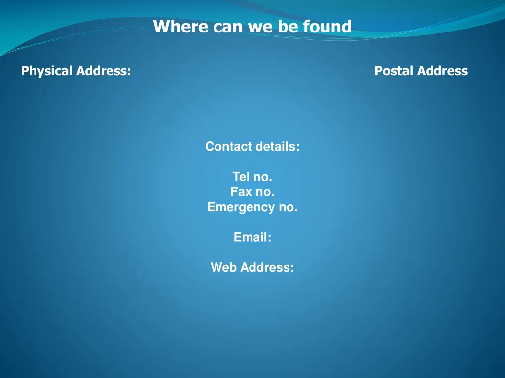 where can we be found