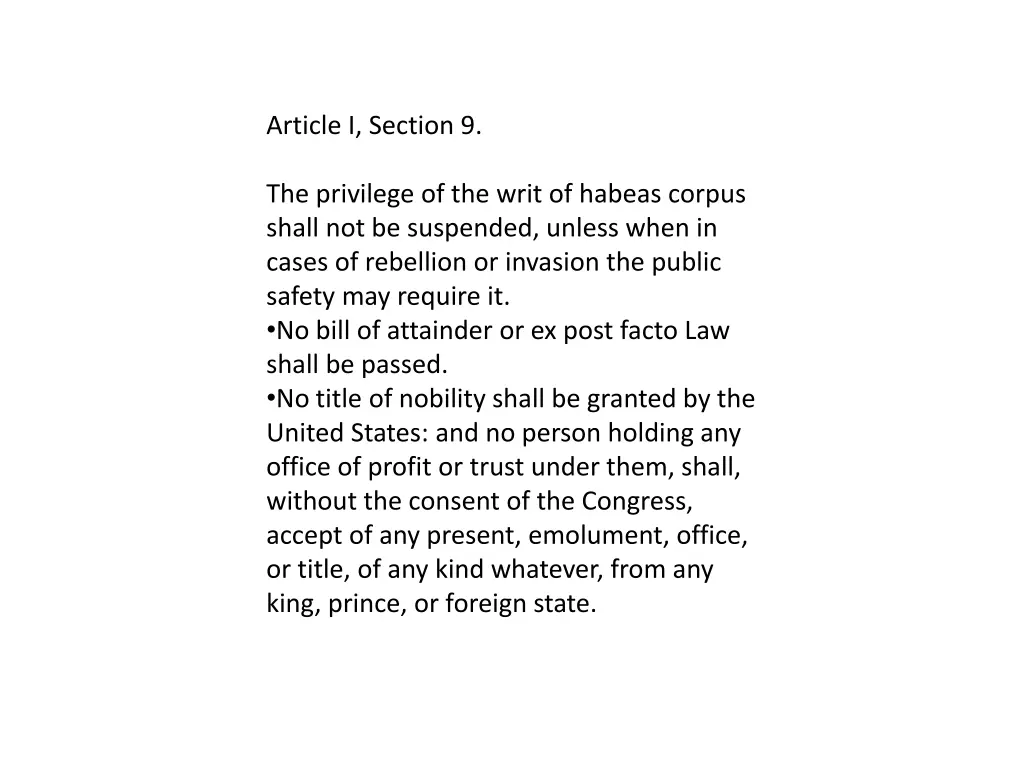 article i section 9