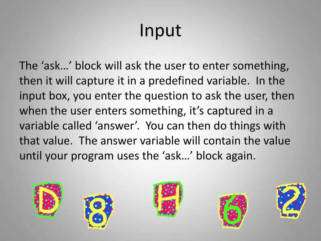 input 1