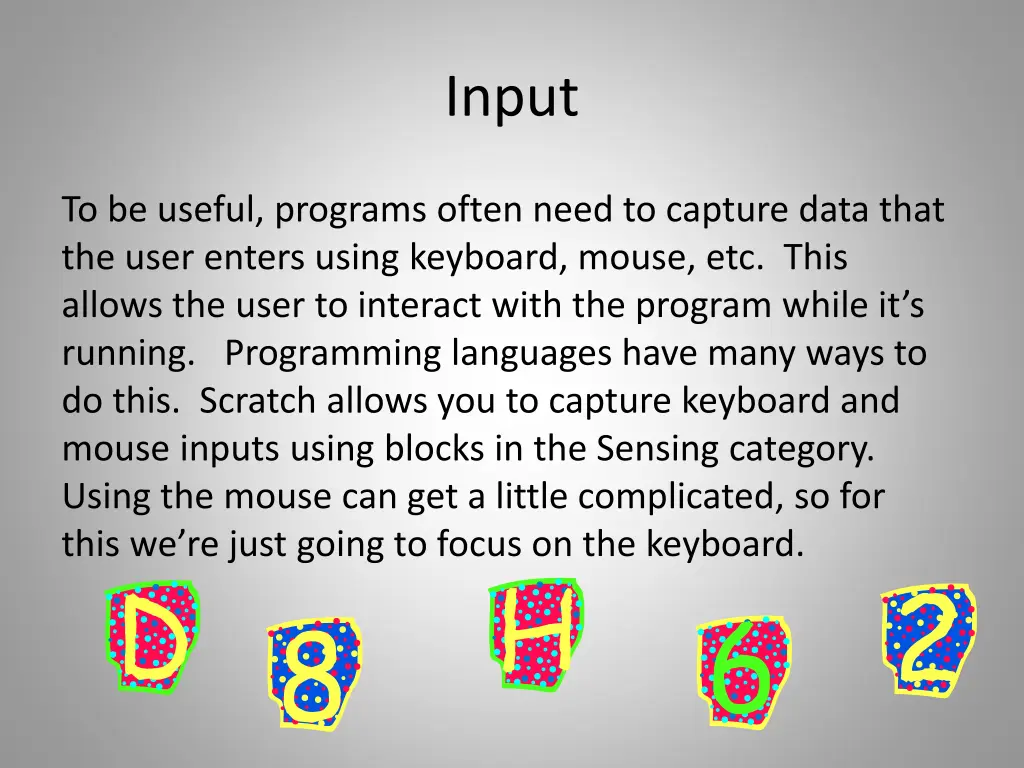 input