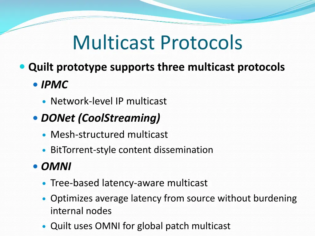 multicast protocols