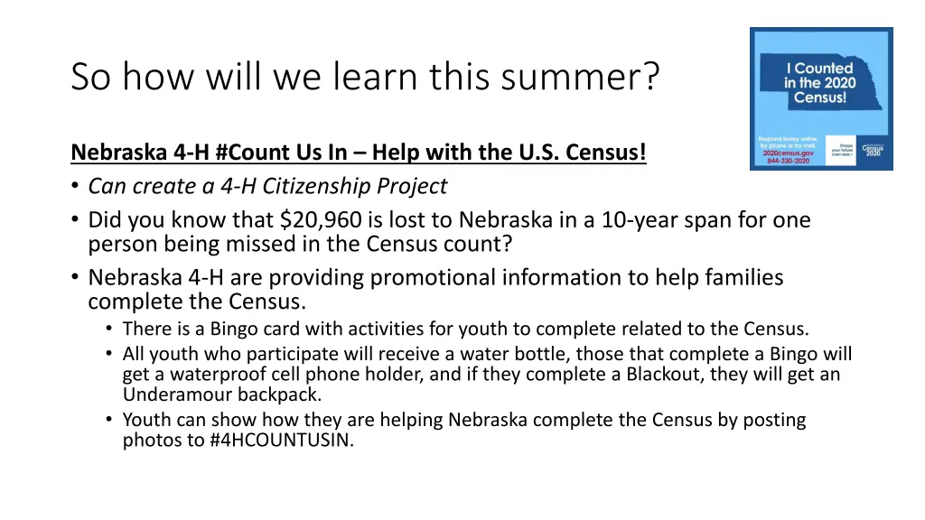 so how will we learn this summer 4