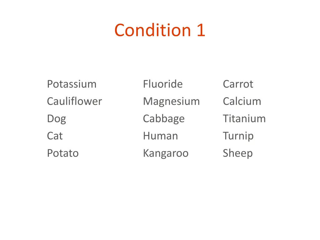 condition 1