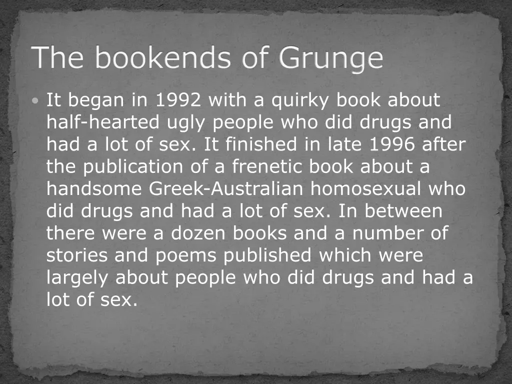 it began in 1992 with a quirky book about half