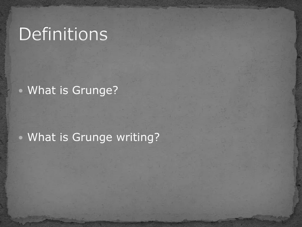 what is grunge