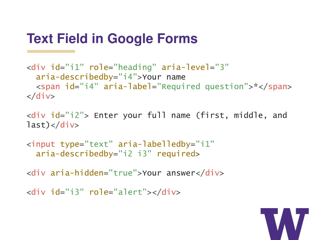 text field in google forms
