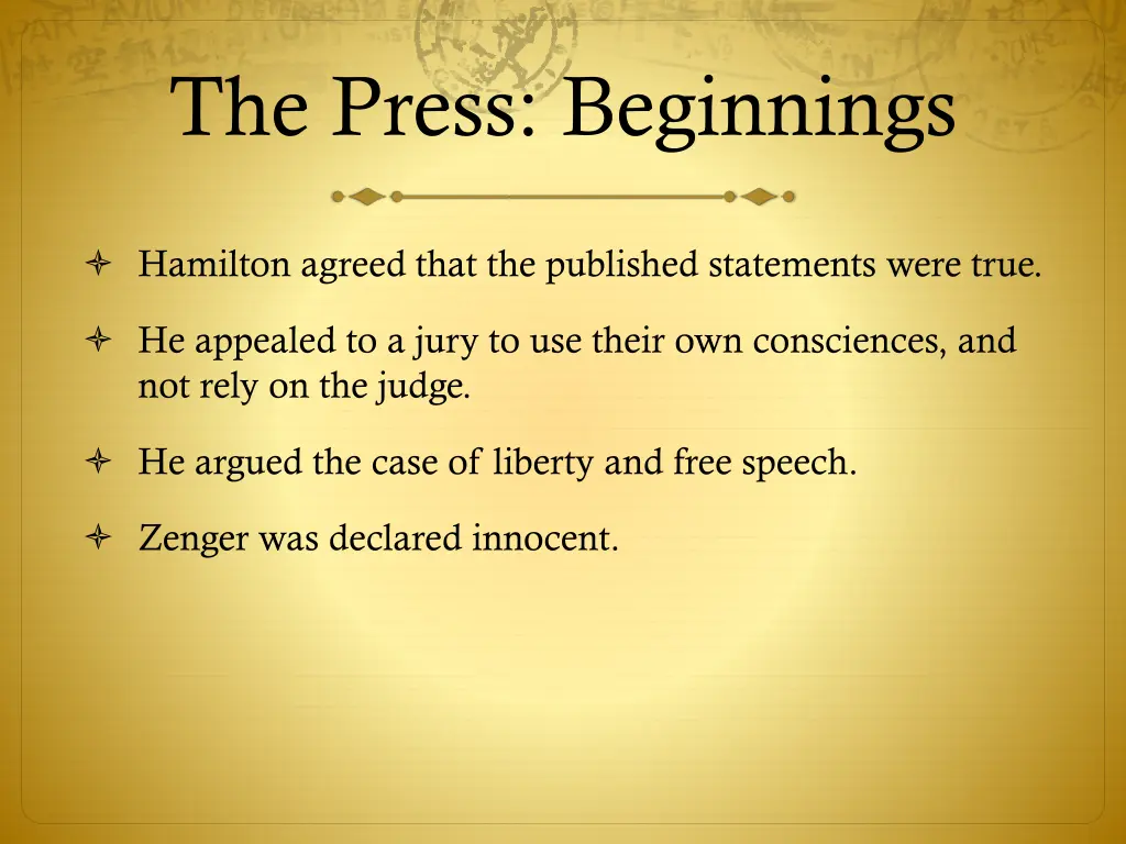 the press beginnings 34