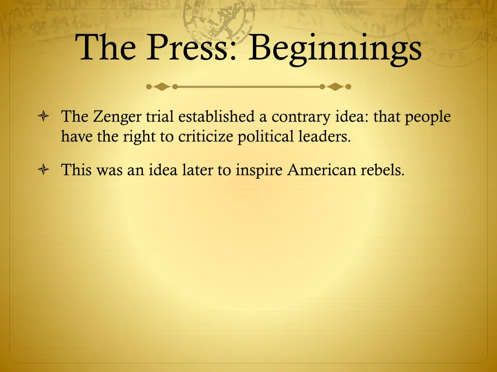 the press beginnings 37