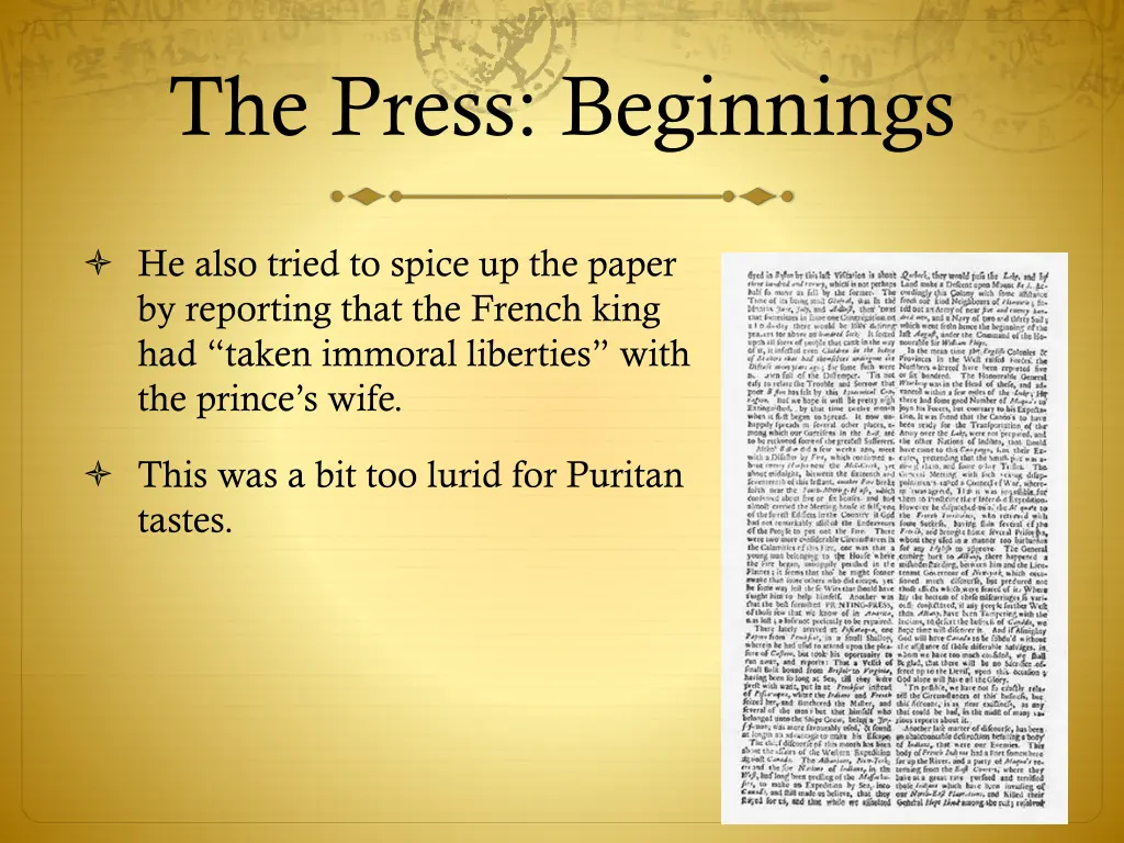 the press beginnings 8