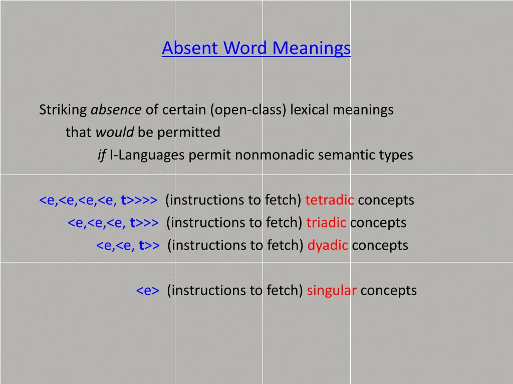 absent word meanings 1