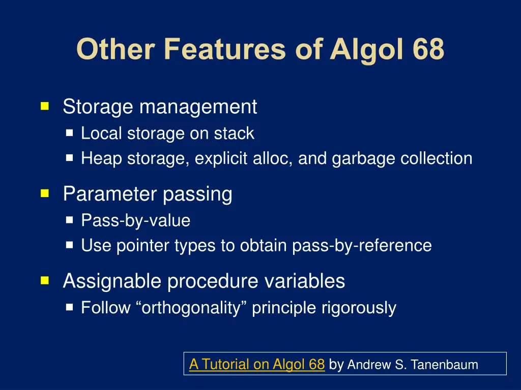 storage management local storage on stack heap