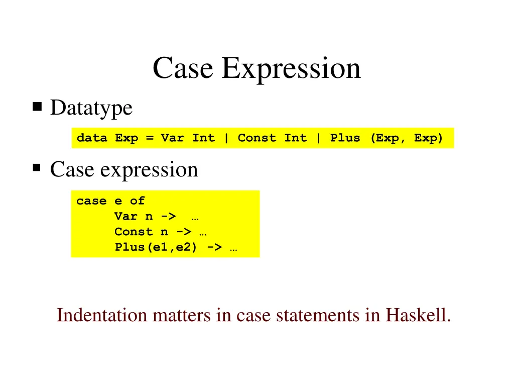 case expression