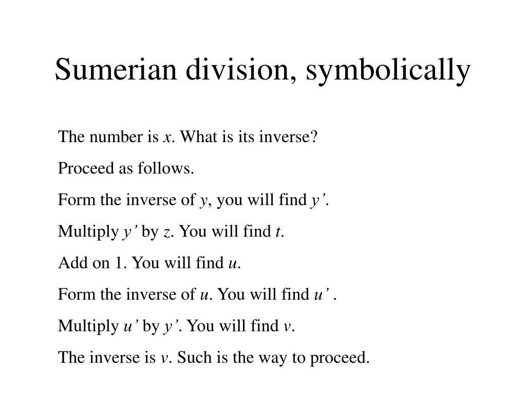 sumerian division symbolically