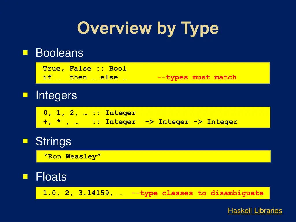 booleans