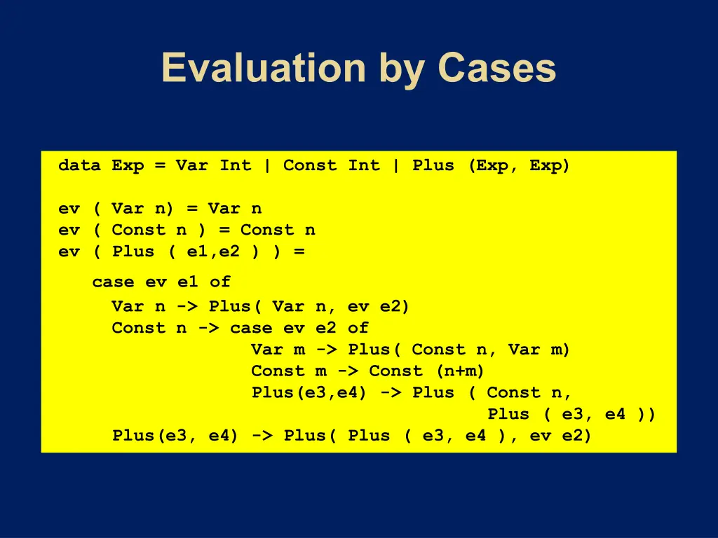 data exp var int const int plus exp exp