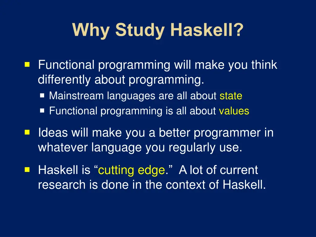 functional programming will make you think