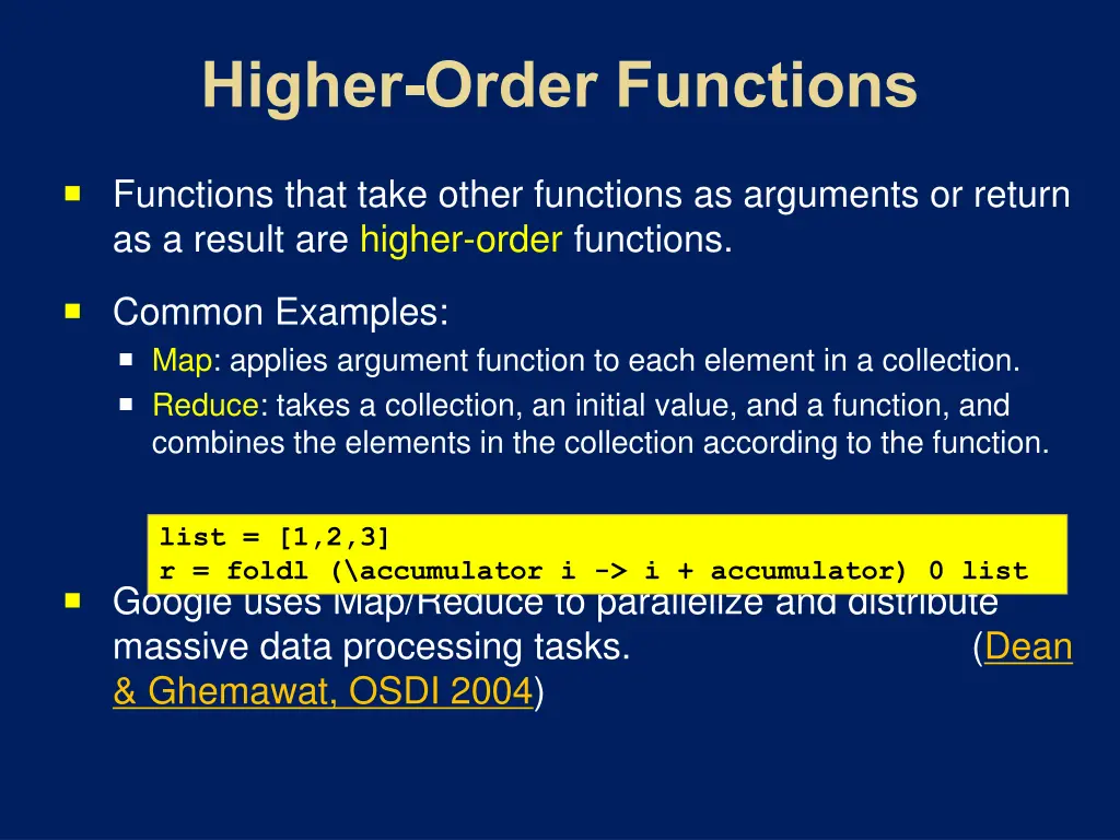 functions that take other functions as arguments