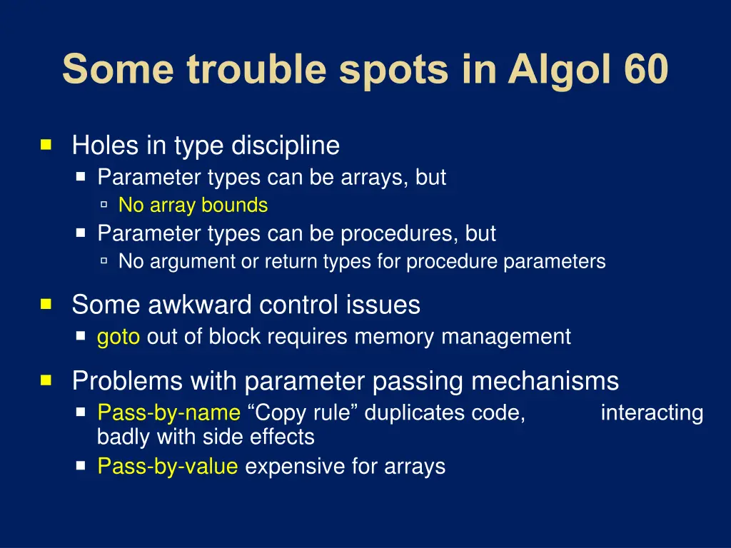 holes in type discipline parameter types