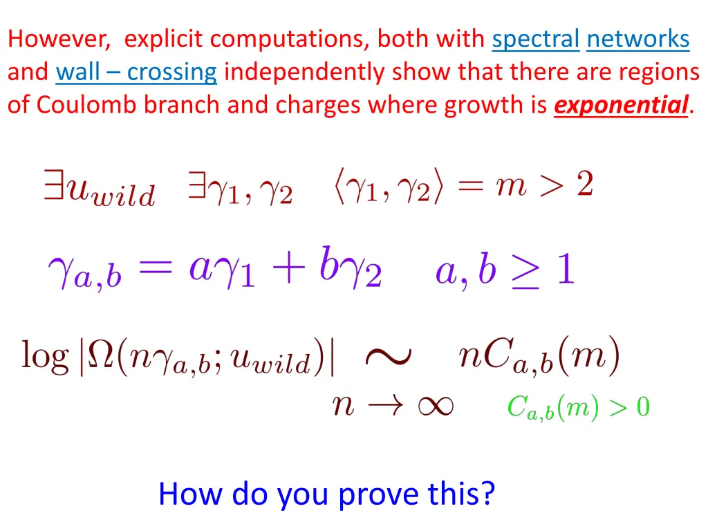 however explicit computations both with spectral