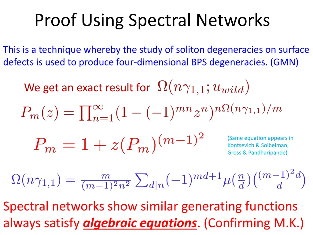proof using spectral networks