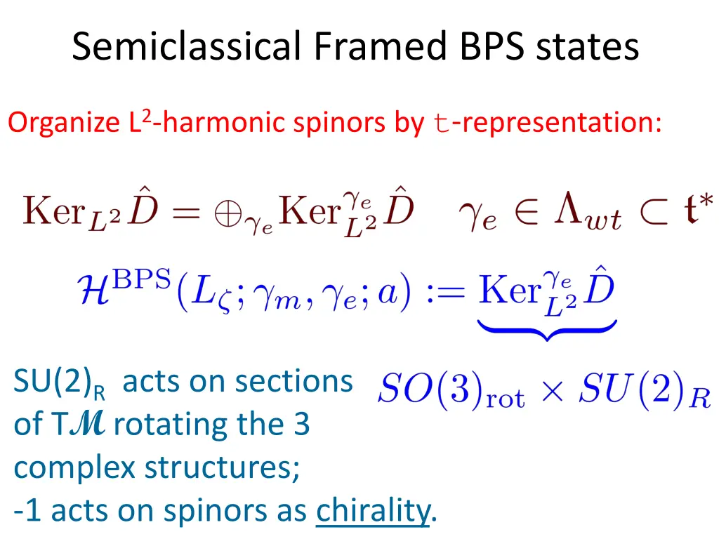 semiclassical framed bps states