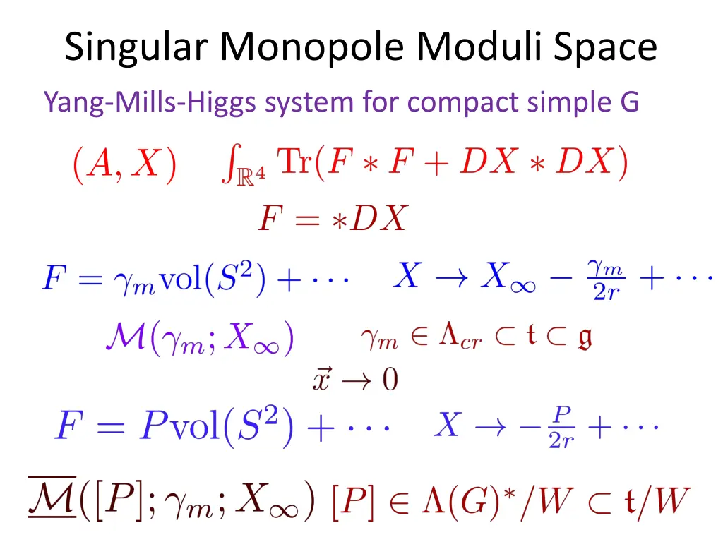 singular monopole moduli space